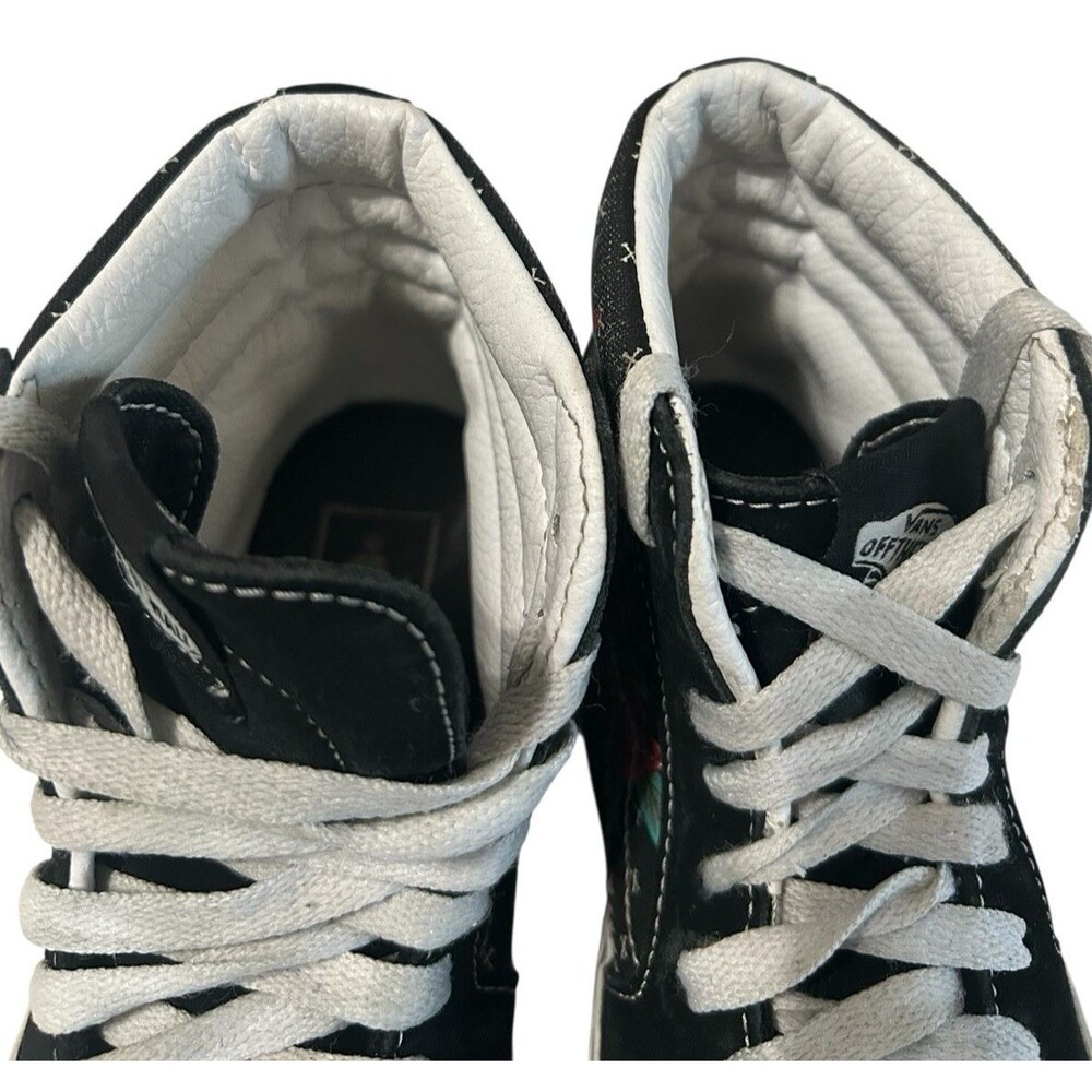 Vans Unisex Youth SK8 Rose Skull Hi Top Suede Sneaker Boys 3.5 / Girls 5 - Picture 11 of 16